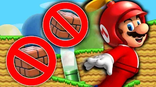 Finir Mario Bros Wii sans toucher AUCUN block ???