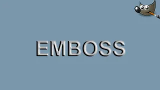 Create an Emboss Text Effect in Gimp