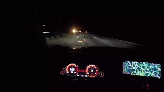 2017 BMW 640d 0-240 km/h POV HD NIGHT DRIVE VISION
