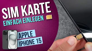 iPhone 15 - SIM-Karte einlegen