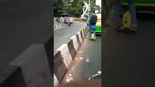 In india first time boy riding hoverboard