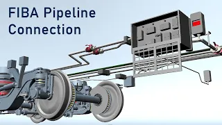FIBA Pipeline connection for Air spring bogie