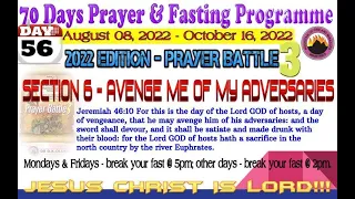 Day 56 MFM 70 Days Prayer & Fasting Programme 2022.Prayers from Dr DK Olukoya, General Overseer, MFM