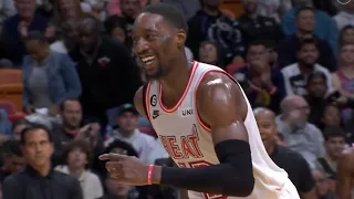 Bam Adebayo Knocks Down Two Players In THREE ATTACKS!