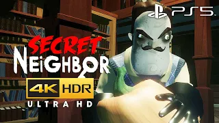 SECRET NEIGHBOR (HELLO NEIGHBOR) - 9 MINUTES OF PS5 GAMEPLAY (4K HDR)