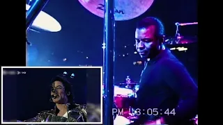 Michael Jackson | Stranger In Moscow | HIStory World Tour | Sugarfoot DRUM CAM | Split Screen