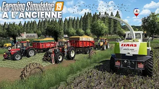FS 19 OLD GENERATION: CLOVER silage with the new Tractors & Molehill Silo !