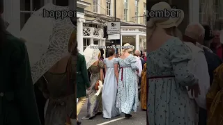 The Jane Austen Festival in the city of Bath #shorts #travel