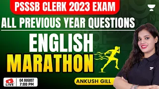 PSSSB Clerk | Punjab Police  | Constable | English Marathon | Ankush Gill