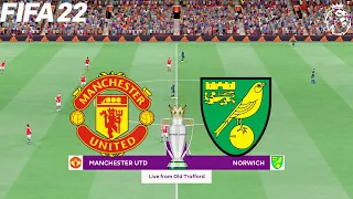 FIFA 22 | Manchester United vs Norwich City - 2021/22 Premier League English Season - Full Gameplay