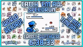 Pokémon Blue Catch 'em All Glitchless (Classic Rules) in 6:38:33  [Former World Record]