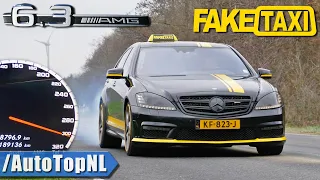 S63 AMG *FAKE TAXI* LOUD! Straight Pipe & 100-300km/h ACCELERATION by AutoTopNL