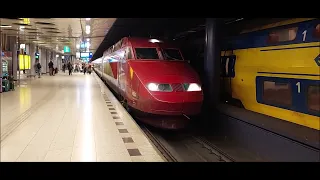 Trains at Schiphol Airport