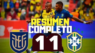 Resumen Completo Ecuador 1 vs Brasil 1 | Eliminatorias Qatar 2022