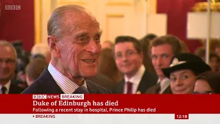 BBC BREAKING News Special - Prince Philip's Death - Part One - 9th April 2021