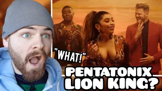 First Time Hearing PENTATONIX "Can You Feel the Love Tonight" Reaction