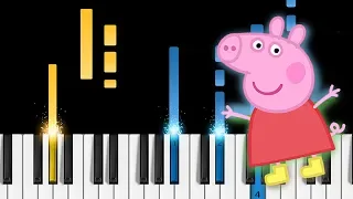 Peppa Pig Theme Song - Piano Tutorial / Piano Cover