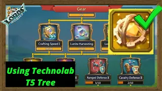 Using Technolab Upgrading T5 Tree Lords Mobile ! Using Technolab Increasing Might Lords Mobile F2P