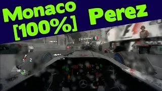 F1 2013 Gameplay - 100% Monaco race [Sergio Perez]