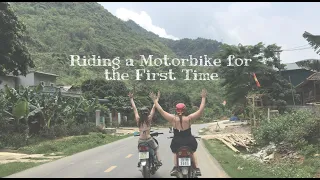 FIRST TIME RIDING A MOTORBIKE | Vietnam Vlog