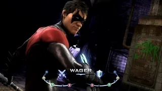 Injustice: Gods Among Us : Nightwing & Damian Wayne Unique Clash Battle Dialogues