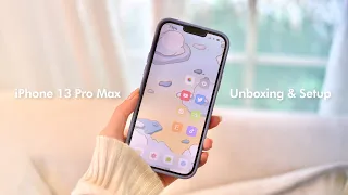 My iPhone 13 Pro Max (Sierra Blue) Aesthetic Unboxing, Setup & First Impressions