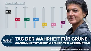 EUROPEAN ELECTIONS SURVEY: CDU gains ground - Greens lose, and Wagenknecht surprises everyone