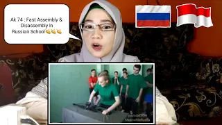 Reaction to RUSSIAN 🇷🇺INCREDIBLE!! Ak-74 Fast Assembly &  Disassembly In Russian School