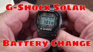 G-Shock Solar Battery Change