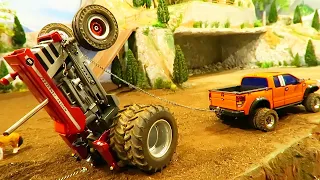 MACHINERY FAIL and RESCUE with Tractors and Truck on the Corleone Farm