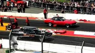 Street Eliminator Hockenheim 2010 - 1963 Plymouth Belvedere vs. 1969 Ford Mustang