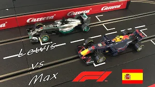F1 Spain, Lewis vs Max, Carrera Digital