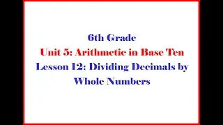 6 5 12 Illustrative Mathematics Grade 6 Unit 5 Lesson 12 Morgan