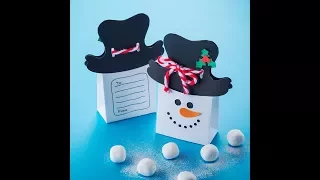 Canvas Project: Snowman Gift Bag