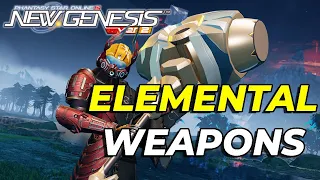 [PSO2:NGS] Discover the Hidden Secrets of Elemental Weapons