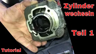 [TUTORIAL] Zylinder direkt am Roller wechseln / 70ccm Zylinder verbauen / Einlaufen lassen Teil 1