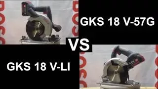 GKS 18V-57 G vs GKS 18 V-Li