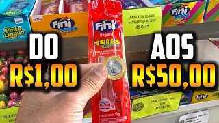 DO 1 REAL AOS 50 REAIS - VENDENDO NA RUA