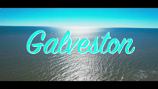 Galveston beach - by drone [4K]