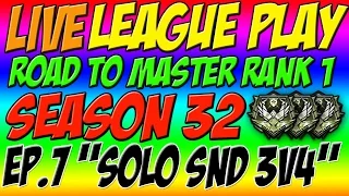 EPIC LIVE SND 3v4 WIN! Black Ops 2 League Play - Road To Master Rank 1