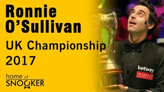 Ronnie O'Sullivan at the Snooker UK Championship 2017