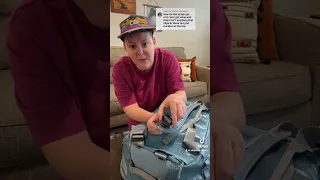 How to attach the backpack straps on a Patagonia Black Hole duffel! #patagonia #blackhole #duffel