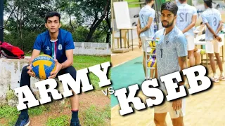 Shone , Anu James , Shafeeq , Vijesh Lal sujan , ARMY vs KSEB Volleyball , Volleyin