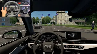 Audi A4 Realistic Driving - City Car Driving || Logitech G920 Gameplay