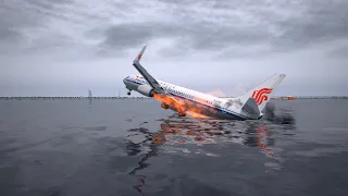 Air China Emergency landing on water near Burj Khalifa Pilot Mistake Changed Everyone's Life XPLANE