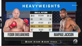 BELATOR 237 Fedor Emelianenko vs Rampage Jackson
