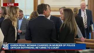 WATCH LIVE: Karen Read, woman charged in murder of police officer boyfriend, returns to court.