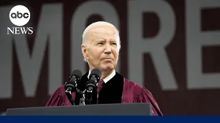 Biden delivers commencement address at Morehouse College on the campaign trail