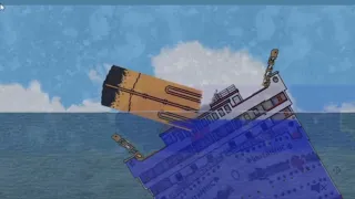 Britannic's wreck in Floating Sandbox