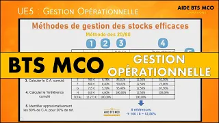 AIDE BTS MCO | Qu'est-ce que la méthode PARETO ou des 20/80 ? | U5 GESTION OPÉRATIONNELLE